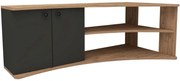Έπιπλο Τηλεόρασης Γωνιακό Termera 550ARN2976 135x67,7x48,6cm Pine-Anthracite