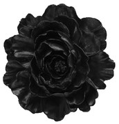 Διακοσμητικό Λουλούδι Τοίχου Rosa 020781 25x4,5xH24cm Black Πολυρεσίνη