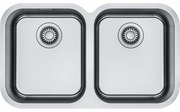 Franke Smart SRX 120-34-34 Υποκαθήμενος Ανοξείδωτος Νεροχύτης 76,19x44,7cm Βουρτσισμένο Inox