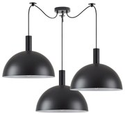 SE21-BL-4-BL3-MS40 ADEPT TUBE Black Metal Shade Pendant+