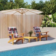 vidaXL Μαξιλάρι Καρέκλας 2 pcs Κόκκινο καρό μοτίβο 58 x 77 x 4.5 εκ