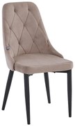 Dining Chair 2024 Fylliana Beige 58x44x88 cm