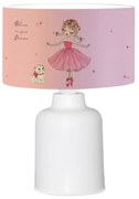 Παιδικό Φωτιστικό Επιτραπέζιο Baloo Ροζ Σχέδιο Ballerina Φ24x32Y Εκ.