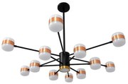 Φωτιστικό Οροφής Ornate 12 01553 Led 104W Φ63x36-45cm Black-Bronze GloboStar