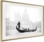 Αφίσα - Symbols of Venice - 60x40 - Χρυσό - Με πασπαρτού