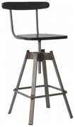 Σκαμπό Μπαρ Turku-S-W 02-00-0833 49x44x97cm Venge-Grey