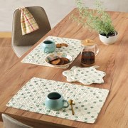 Σουπλά Fusion 251 (Σετ 2τμχ) Green Kentia 35x50cm 100% Βαμβάκι