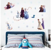 Παιδικό Αυτοκόλλητο Τοίχου Frozen Έλσα Όλαφ Άννα Disney PA14271-N Μπλε-PA14271-N-Μπλε PA14271-N