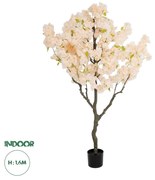 GloboStar® Artificial Garden SALMON CHERRY BLOSSOM TREE 20678 Τεχνητό Διακοσμητικό Δέντρο Απαλό Ροζ Άνθος Κερασιάς Υ160cm