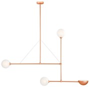 Φωτιστικό Οροφής Κρεμαστό 01482 4xG9 112x126cm Copper Luma