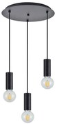 Φωτιστικό Οροφής Adept Tube 77-8480 35x35x300cm 3xE27 60W Black Homelighting