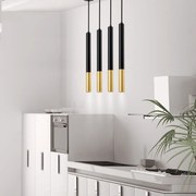 Φωτιστικό Οροφής - Ράγα 09711-09BR G9 LED 85cm Black Luma