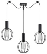 Φωτιστικό Οροφής  SE21-BL-4-BL3-GR2 ADEPT TUBE Black Pendant Black Metal Grid+ - 77-8535 - 51W - 100W - 77-8535