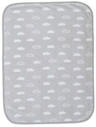 Βρεφική Κουβέρτα Κούνιας Clouds Grey 100x140 Nef-Nef Homeware