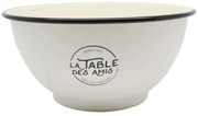 Μπωλ Σερβιρίσματος Εμαγιέ ΚΑ4596 26,5x13,2cm White-Black Ankor Εμαγιέ