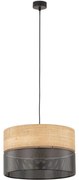 Φωτιστικό Οροφής Nicol 4799 Φ38x170cm 1xE27 15W Natural-Black TK Lighting