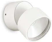 Απλίκα-Σποτ Φωτιστικό Τοίχου LED 7W Λευκό 3000K Φ9cm Omega 285474 Ideal Lux 285474