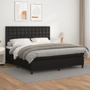 ΚΡΕΒΑΤΙ BOXSPRING ΜΕ ΣΤΡΩΜΑ ΜΑΥΡΟ 180X200ΕΚ.ΑΠΟ ΣΥΝΘΕΤΙΚΟ ΔΕΡΜΑ 3142857