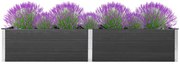 vidaXL Ζαρντινιέρα Υπερυψωμένη Γκρι 200 x 100 x 54 εκ. από WPC