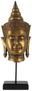 Artekko Buddha Διακοσμητικός Επιτραπέζιος Βούδας με Βάση Ρητίνη Χρυσό (17.8x19x50)cm Artekko EL78979