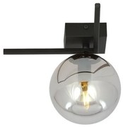 Φωτιστικό Οροφής 1xE14 W23cm Ατσάλι και Γυαλί Μαύρο IMAGO 1G Made in Poland Emibig-1131/1G-Ανθρακί 1131/1G