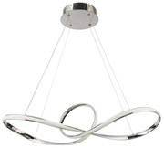 Φωτιστικό Οροφής LED Dimmable Homelighting Malbera 77-8126 Chrome