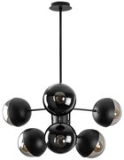 Φωτιστικό Οροφής Karsor 584TTM1258 64x64x79cm 6xE27 40W Black Opviq