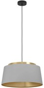 Φωτιστικό Οροφής Almerimar 390173 Φ54,5x150cm 3xE27 40W Grey-Brass Eglo Steel,Fabric