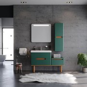 Σετ Έπιπλο Μπάνιου MASAL 130 Πράσινο 130x46x185 εκ.