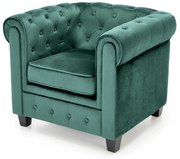 ERIKSEN  leisure armchair dark green / black DIOMMI V-CH-ERIKSEN-FOT-C.ZIELONY DIOMMI-60-20643