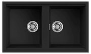 Νεροχύτης κουζίνας BEST 450 Black 86 ELLECI 86x51cm - LKB45086