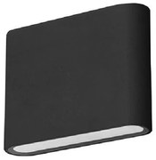 Απλίκα Φωτιστικό Τοίχου Led Αλουμίνιο Slim H9 Φ11,5 ForLight-PX-0433-ANT-Ανθρακί PX-0433-ANT