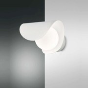 Φωτιστικό Τοίχου - Απλίκα Led Adria 3414-21-102 White Fabas Luce Μέταλλο,Γυαλί