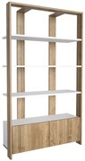 Βιβλιοθήκη Elena 875ZNA4614 93,6x31,5x160cm White-Walnut