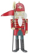 XMAS NUTCRACKER C ΚΑΡΥΟΘΡΑΥΣΤΗΣ ΜΕΤΑΛΛΟ ΚΟΚΚΙΝΟ ΠΡΑΣΙΝΟ 69x36xH180cm