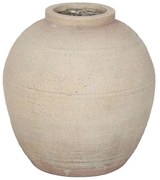 Βάζο Sikinos 031637 33x33x35cm Beige Μαγνήσιο