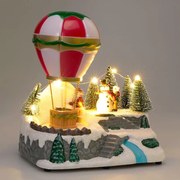 Χριστουγεννιάτικο Χωριό Με Led & Κίνηση (17.9x12.3x19.2) K-M Snowman ABL100020