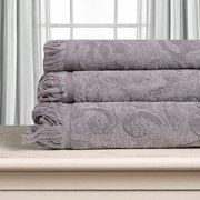 Πετσέτα Χεριών (40x60) Silk Fashion Alicia 520gsm Γκρι