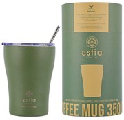Estia 01-13813 Save The Aegean Ποτήρι Θερμός Ανοξείδωτο BPA Free 350ml με Καλαμάκι, Forest Spirit