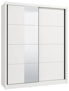 Ντουλάπα με Καθρέφτη Albi 180 Λευκό 180x60x216 εκ. 180x60x216 εκ.
