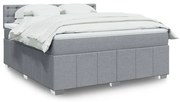 ΚΡΕΒΑΤΙ BOXSPRING ΜΕ ΣΤΡΩΜΑ ΑΝΟΙΧΤΟ ΓΚΡΙ 180X200 ΕΚ. ΥΦΑΣΜΑΤΙΝΟ 3289461