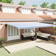 vidaXL Σκηνίτσα Αναδιπλούμενη with Μπλε και λευκό 6 x 3 m