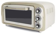 Ηλεκτρικός φούρνος Ariete VINTAGE 0979/03, 1380 W, 18 l, 3 λειτουργίες, Μέχρι 230C, Διπλό θερμικό τζάμι, Χρονοδιακόπτης 60 λεπτά, Λευκό/Μπεζ