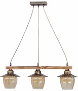Φωτιστικό Οροφής Τρίφωτο Heronia Cable 30-0069 Bronze