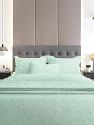 Σετ Σεντόνια Flannel 2040 Aqua Διπλό με λάστιχο (150x205+30)