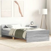 vidaXL Πλαίσιο Κρεβατιού Γκρι Sonoma 100x200 εκ. Επεξεργασμένο Ξύλο