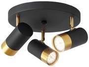 Φωτιστικό Οροφής Braytron BV04-00021 Χρυσό Ματ (Gold Mat- Satin), Μαύρο Ματ (Black Mat)