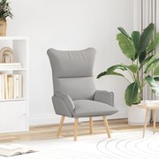 vidaXL Χαλαρωτική Πολυθρόνα Στο Χρώμα Σύννεφο Γκρι Υφάσματος