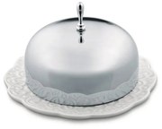 Βουτυριέρα Dressed MW16 Φ12x7,6cm Inox-White Alessi Ανοξείδωτο Ατσάλι