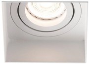 Σποτ Χωνευτό Hyde White Square 40112 GU10 8,2x5,5cm White Faro Barcelona Τετράγωνο